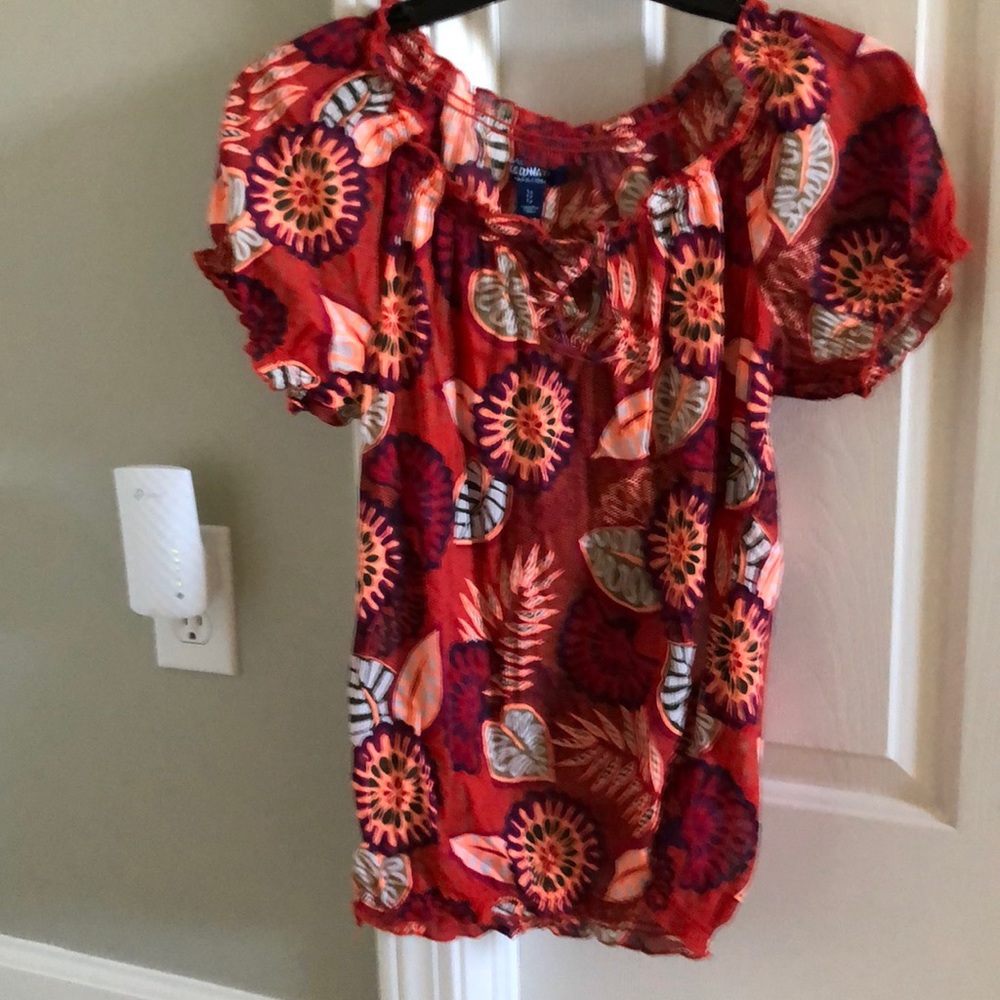 Old Navy Tropical Print top